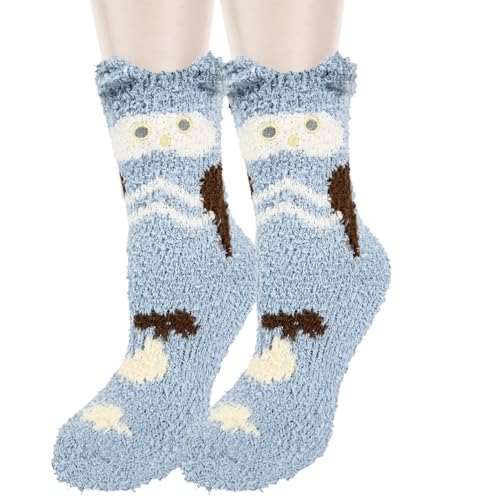 Benefeet Sox Cute Fuzzy Socks for Women Girls - Fluffy Cozy Warm Winter Funny Animal Slipper Plush Sleeping Socks