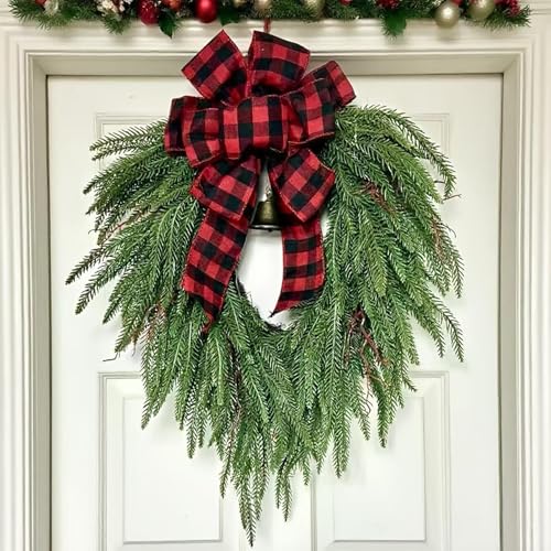 Couronne de Noël extérieur accrochable solution décoration d'entrée hiver - 3
