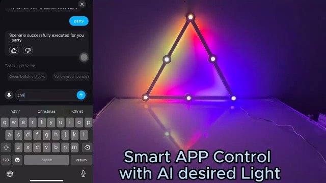 Image of RGB Wall Light lines, Smart Gaming LED Lights DIY Geometry Splicing Gaming Wall Light Bar, Backlit Modular APP Control Colour Changing for Game Room,Bedroom,Home Decor Lights (5 Lines, White)