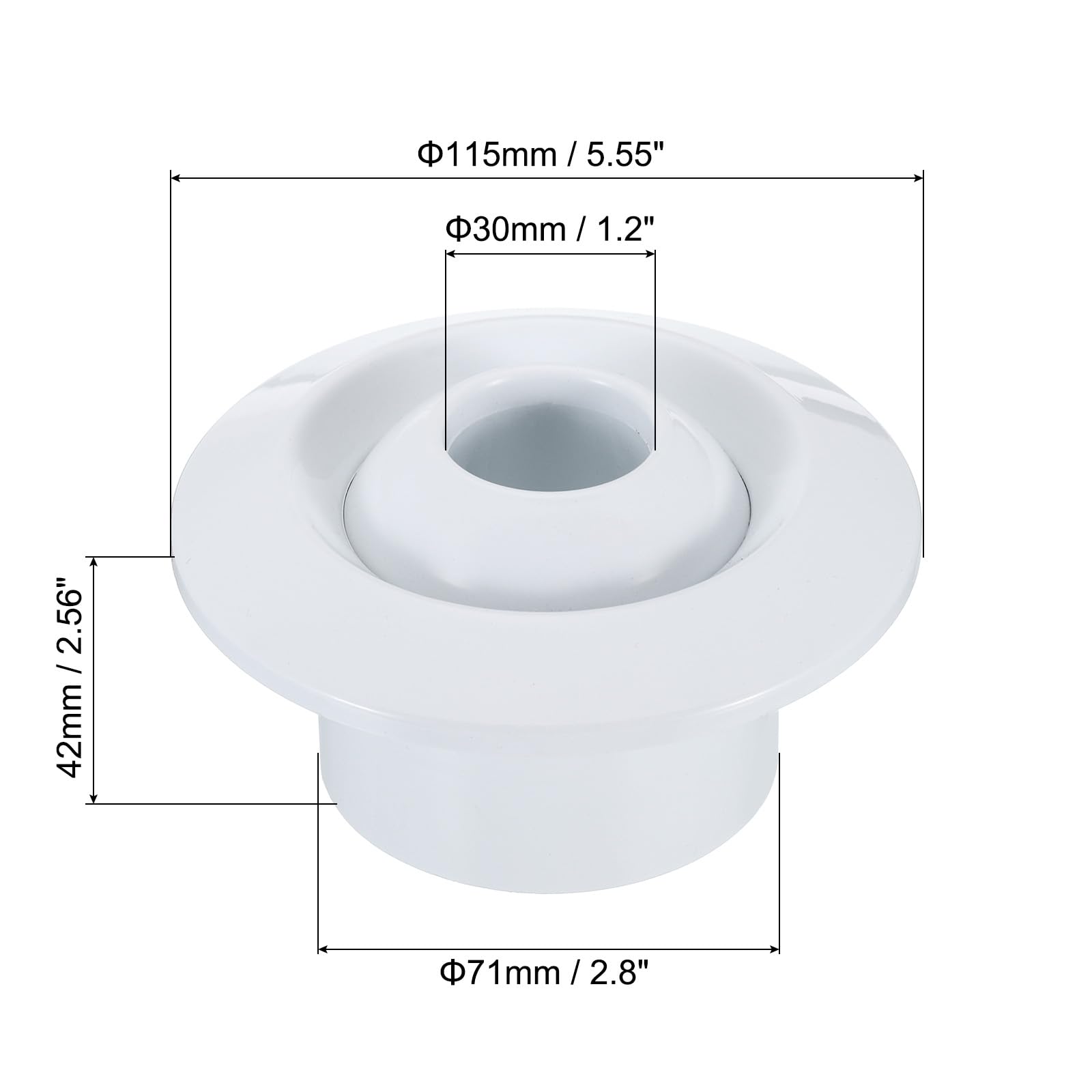 PATIKIL Edelstahl-Entlüfter – 3 Stück, 304 Edelstahl, Für Küche, Bad, Decke, 80 Mm