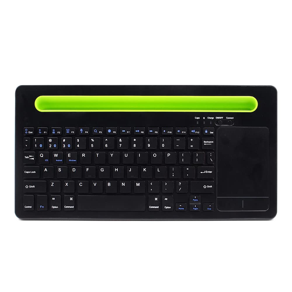 HDWR TyperCLAW BM110 klawiatura z touchpadem, Bluetooth 3.0, stojak na telefon lub tablet, multi-parowanie, tryb trójkanałowy, cicha praca, energooszczędna, typerCLAW BM110