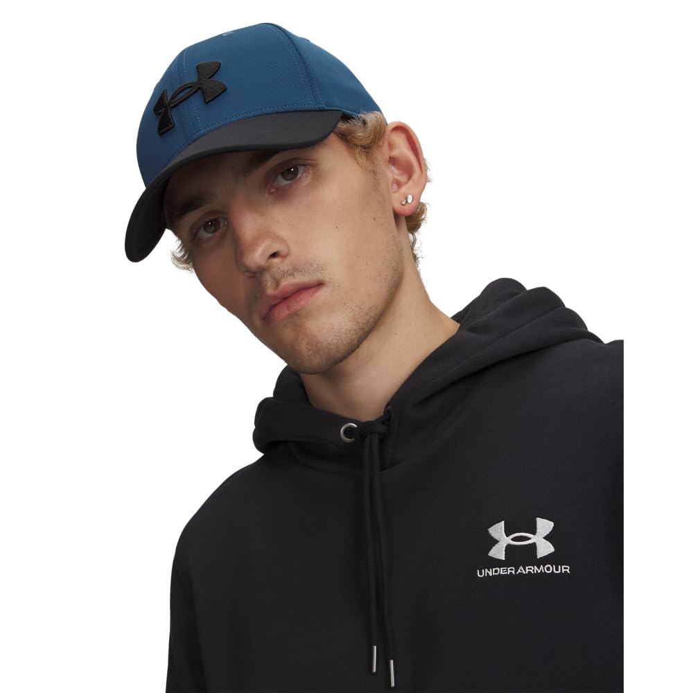 Under Armour Men's (498) Wham Blue / Black / Black Blitzing Cap Adjustable