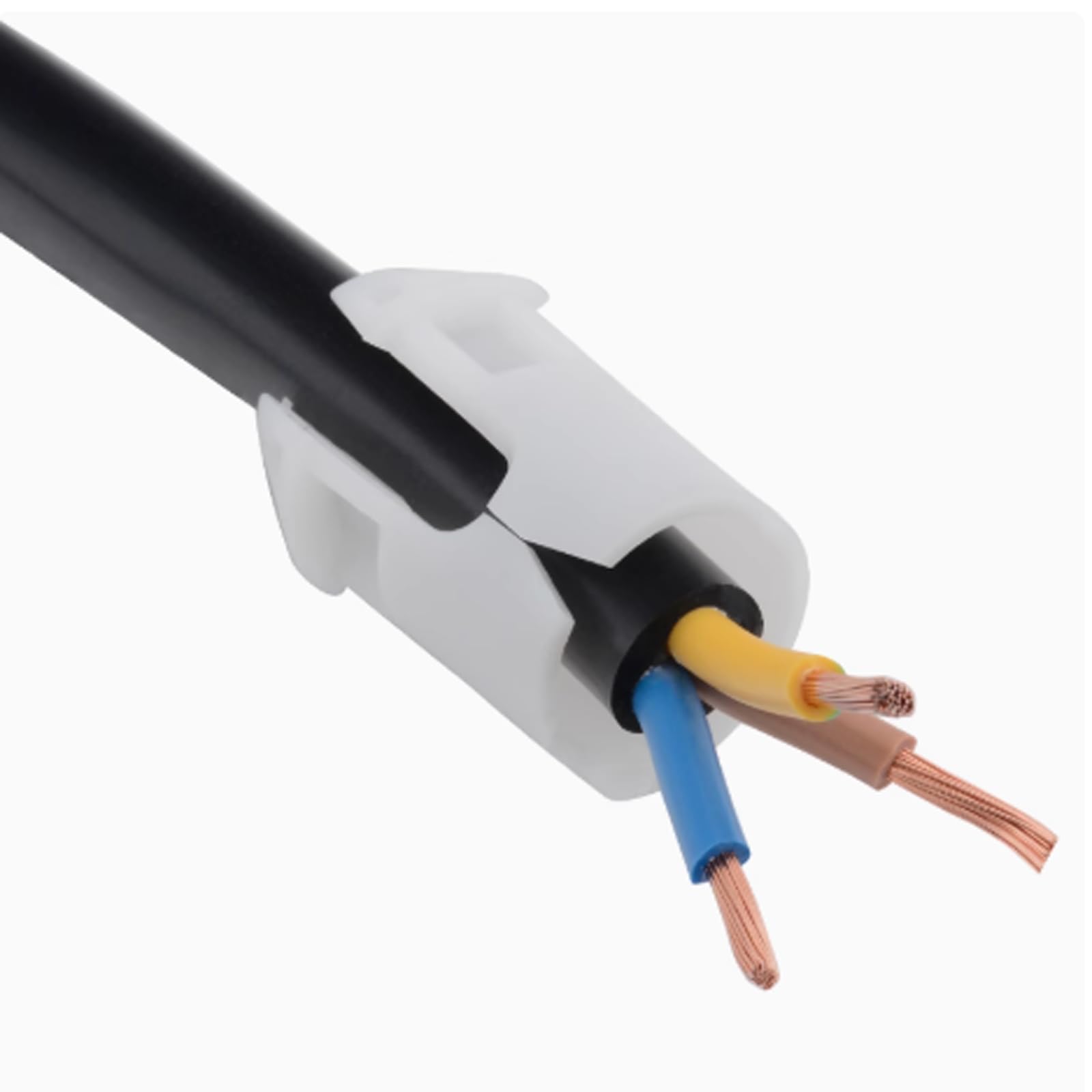 PowerCon Cable de extensión de alimentación para haz de visualización LED, luz de cabeza móvil, equipo de audio y video, entrada SAC3FCA a salida SAC3FCB 20A 250V (50 pies/15 m)