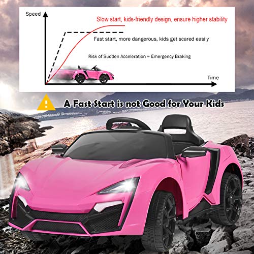 image for Costzon Ride on Car, 12V Battery Powered Electric Vehicle w/ Manual & 