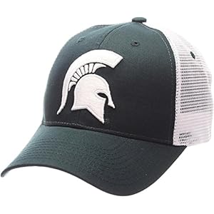 Zephyr Men’s Michigan State Spartans Adjustable Snapback Hat Big Rig, Michigan State Spartans Forest, Adjustable