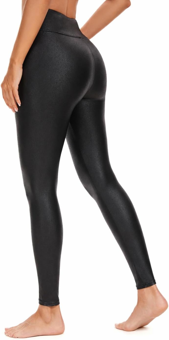 Hody Lovy Womens Black Leggings for Gym Workout High Waisted Tummy Control Yoga Pants - Image 3