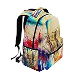 Zoom IMG-1 iubbki zaino retr colorato arte Zoom IMG-1 iubbki zaino retr colorato arte