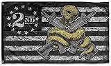 2ND American Venom Flag 3 ft by 5 ft Designed in USA 3x5 Snake Patriotic Decor Wall Art Dorm Room Man Cave