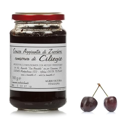 Conservation De Cerises Montepulciano Sans Ajout De Sucre 1 Pot 380 Grammes