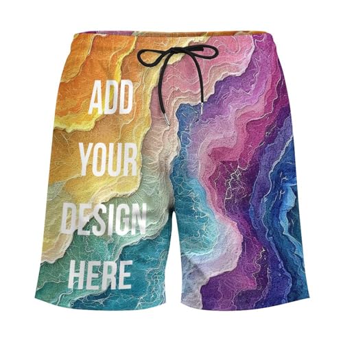 Custom Swim Trunks Design Your Own Board Shorts Add Photo/Image/Text/Logo Personalized Beach Shorts for Men4