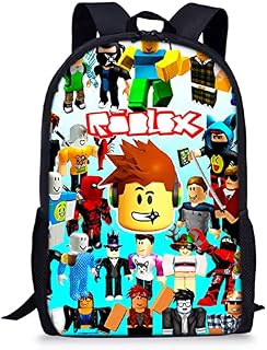 BJPERFMS Robllox Children Backpack, Robllox School Bag, Robllox Rucksack for School Travel, Personalised, Waterproof, for Kids Teenager Nursery Primary School
