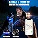 LED AirTag Dog Collar - Brightest Light Up Dog Collars - IP68 Waterproof Air Tag Dog Collar Holder - 1,600 Feet of High Visibility - Magnetic Charging - Dog Lights for Night Walking (Flower, L)