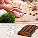 Brookstone Foot Roller Massager for Plantar Fasciitis Relief - Wooden Massage Roller for Foot Health - Stimulate Reflexes & Relieve Stress - Ideal Gift for Mom, Dad, Elderly