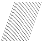 20pcs 1mm x 305mm 304 Stainless Steel Solid Round Rod for,Metric Metal Solid Shaft Rods, for DIY Craft - CNC -Model car Helicopter.