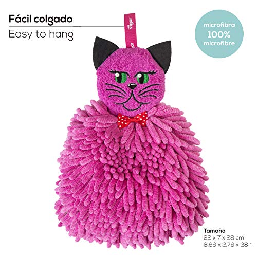 VIGAR secamanos Microfibra, Poliestere, Rosa, 7 x