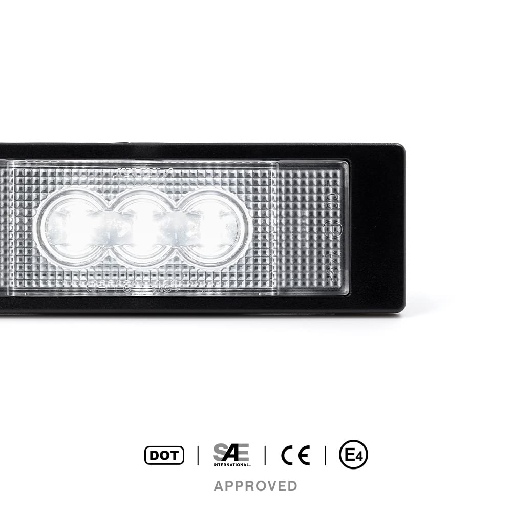 njssjd LED luces de la placa para B'MW E81 E87 Z4 E63 E64 E85 E86 E89 F12 F13 F20 M'ini Cooper R55 R55N R60 R61 Luz de la placa de número Canbus