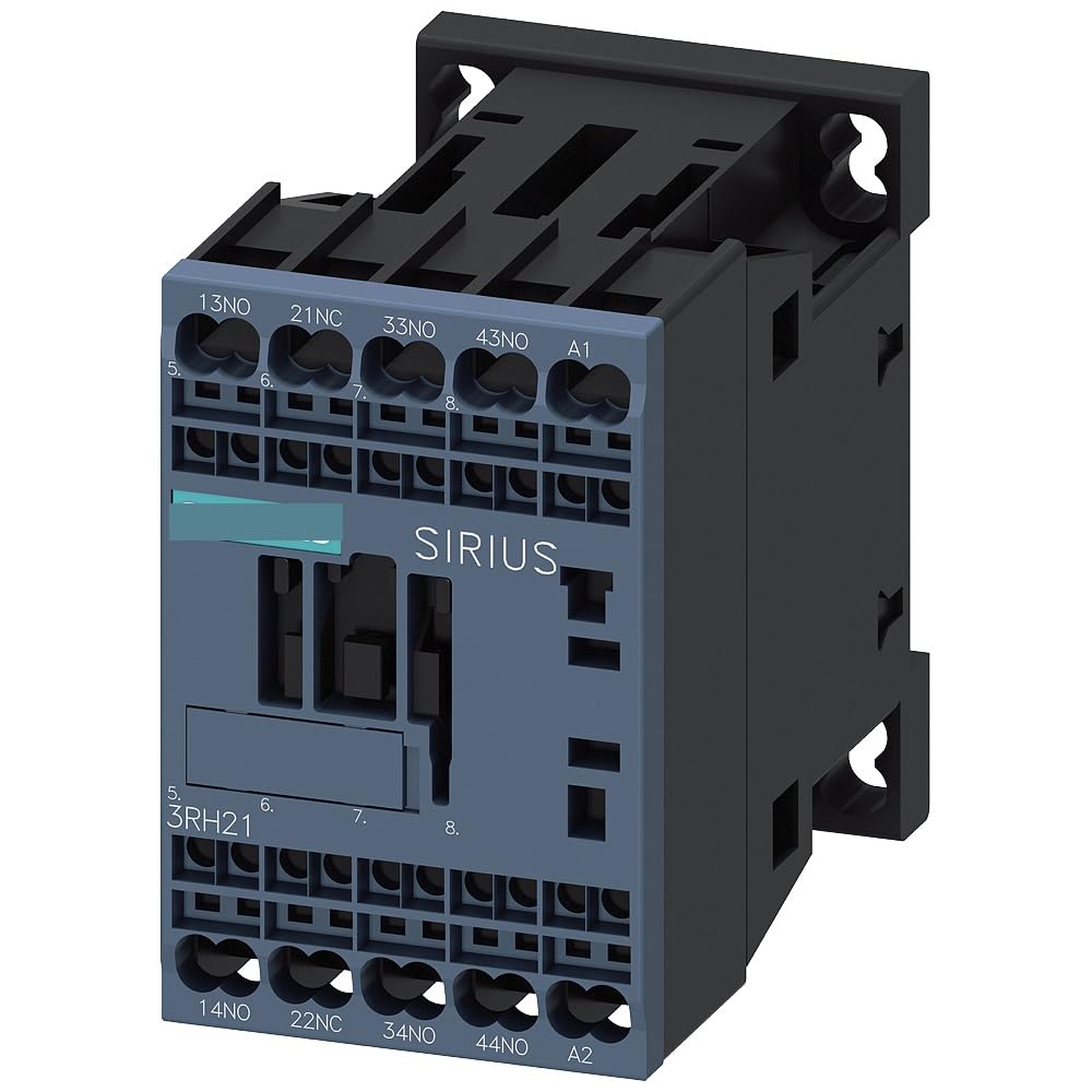 NOBIRTBSA Auxiliary contactor 3NO+1NC 110V AC 50/60Hz S00 Spring-Loaded Connector with Full-Wave Rectification 3RH2131-2GG20