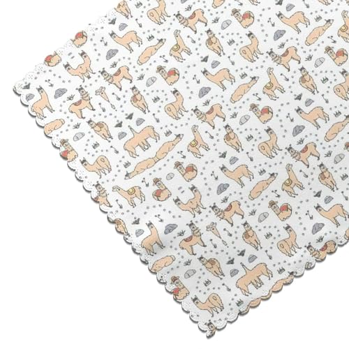 Set de table lama en polyester de qualité supérieure durable - 7