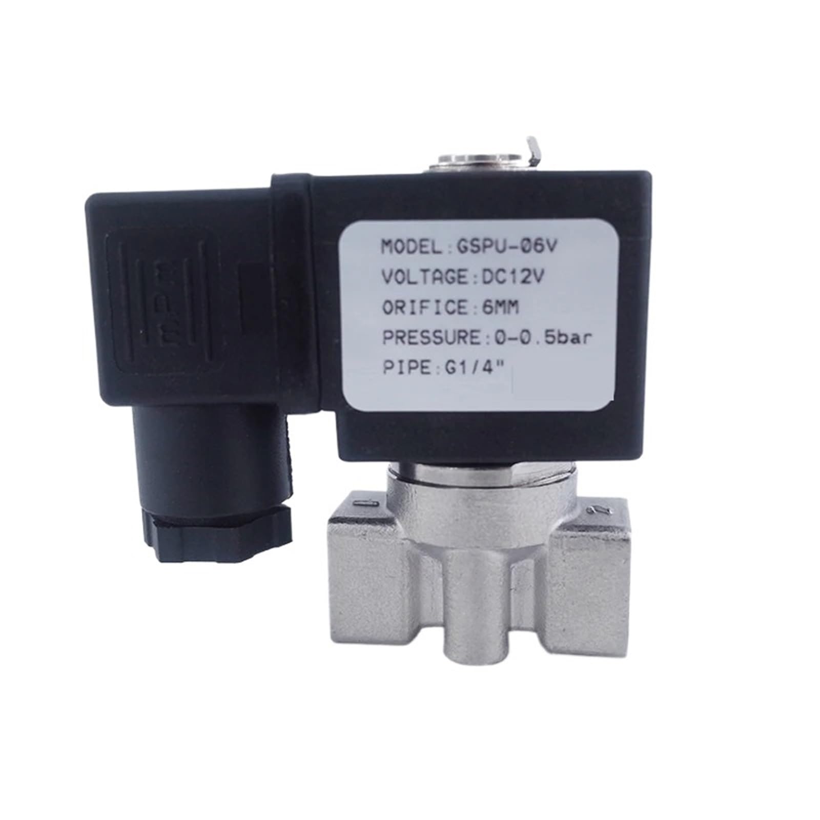 Coasddrld 4Mm 2 Way Solenoid Valve Normally Close G1/4" Ac220v Orifice /5Mm/6Mm(,Dc12v_fkm)