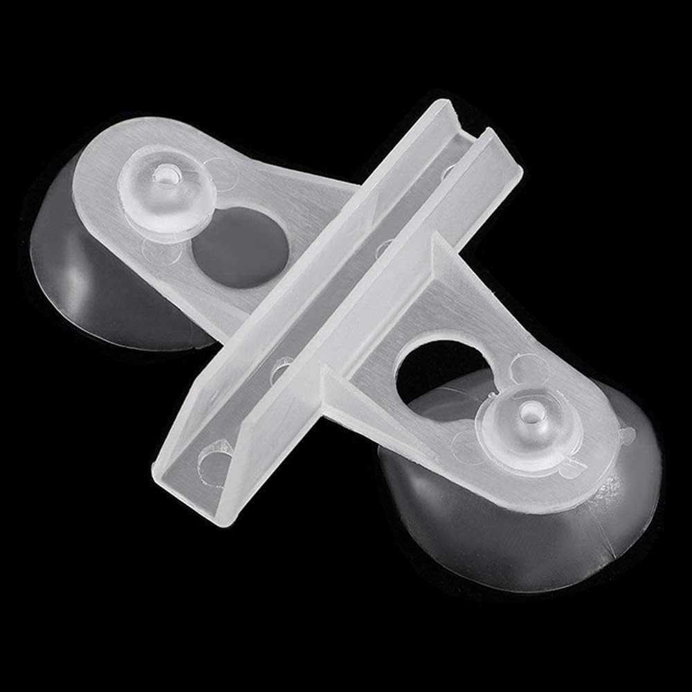 CENPEK 20PCS Suction Cup Holder White Aquarium Fish Tank Breeding Divider Suction Cup Clip Bracket, Transparent - Image 5