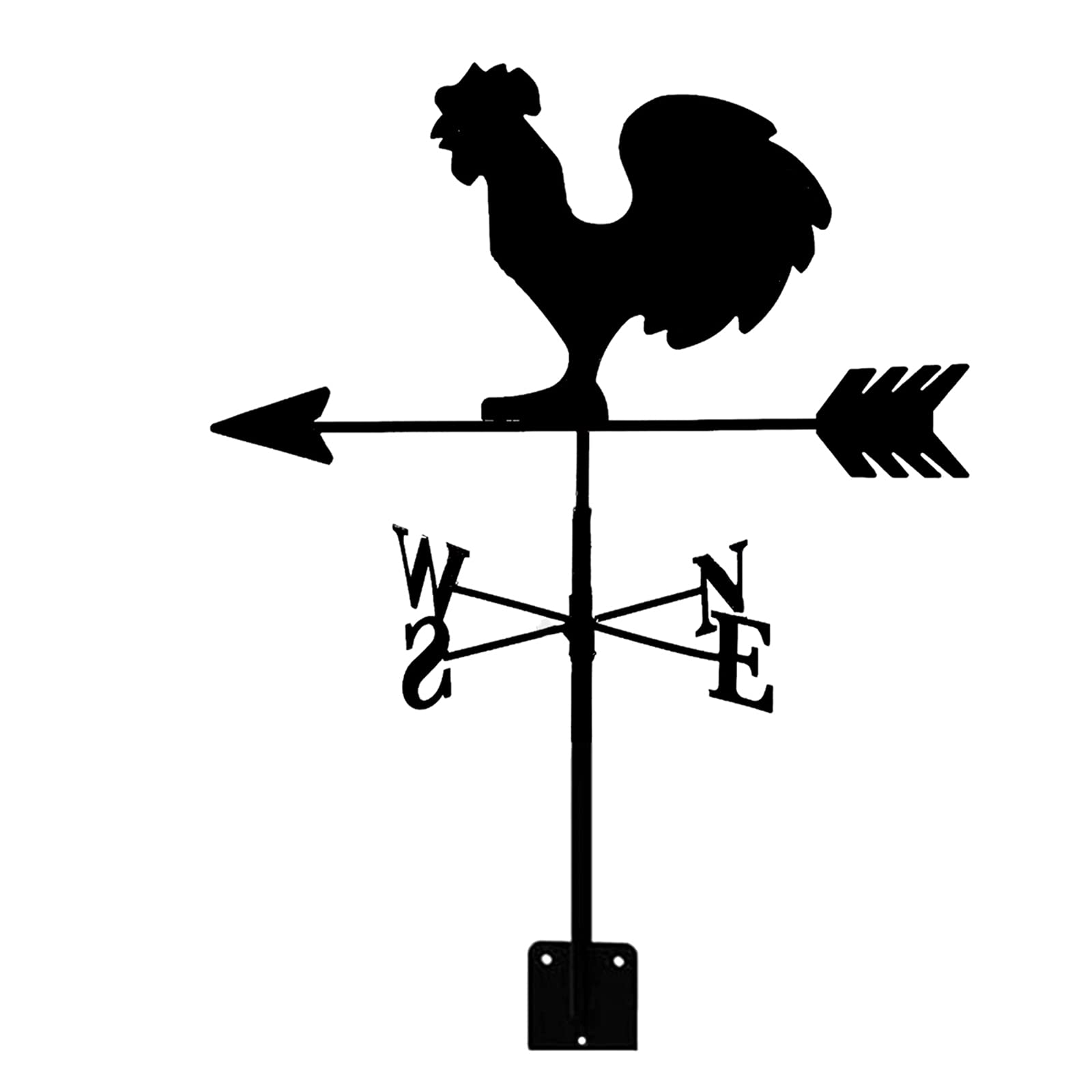 TAXXII Metal Wind Vane For Yard With Animals Ornament Weathervane Direction Indicator Garden Stake Measuring Tool Roof Mount Easy Use