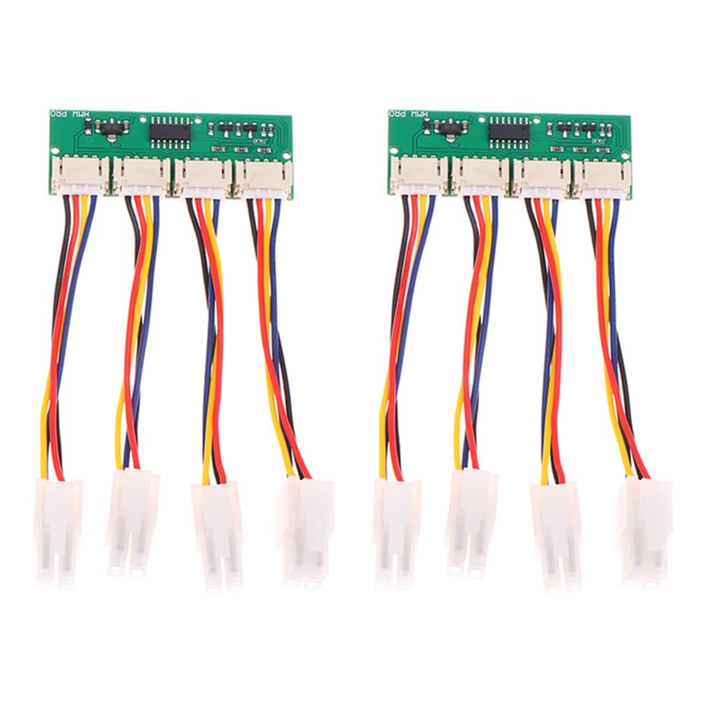 Iskdjbjg D S21 Fan Spoofer 12V 4-In-1 Square 4Pin Fan Simulator For Bitmain Antminer Fan Spee Simulator Module