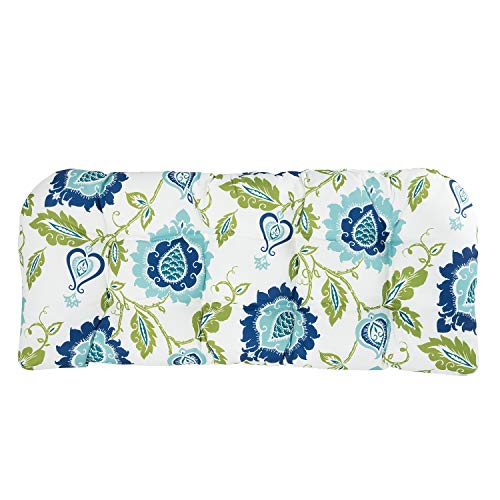 Art Leon Outdoor/Indoor Home Chair Seat Cushions 5 Pieces Seat And Back Cushion Set For Patio Deep Seat,Wicker Loveseat,Settee,Bench(Blue Floral) #TOP3