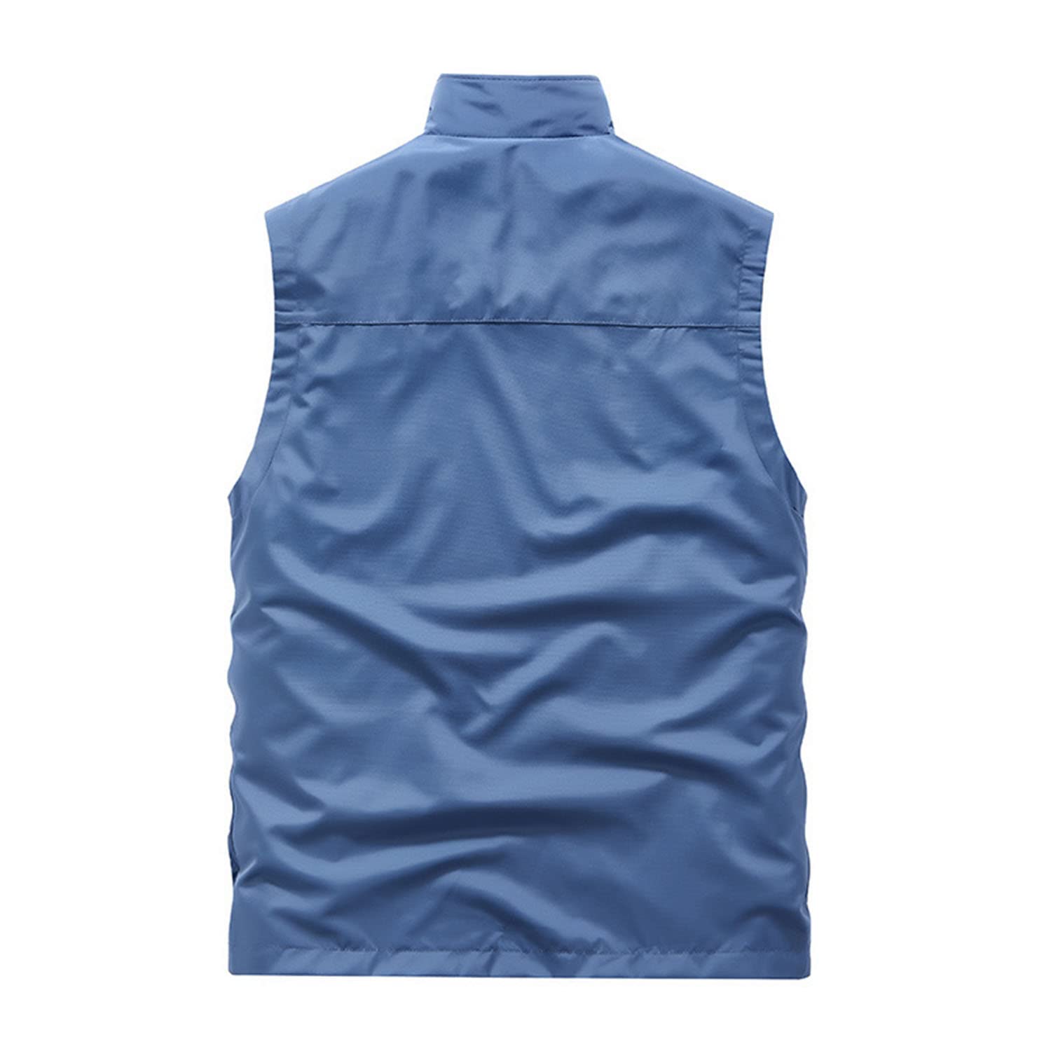 Hombres Chaleco Primavera Y Verano Sin Mangas Chaqueta Casual Al Aire Libre Multifuncional Utilidad Gilet Multi-Bolsillo Chaleco