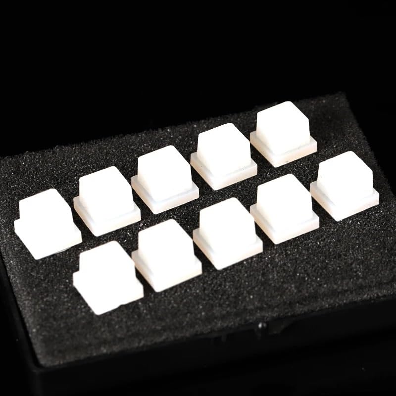 10 tapones de silicona, tamaño 10,7 x 10,7 x 10 mm for cubetas de vidrio de 10 mm x 10 mm