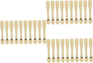 Beavorty 30 Peças Colher De Máscara De Beleza Máscara Facial Colher De Plástico Mini Colher Espátula Cosmética Colher De Beleza Espátulas De Beleza Para Cremes Cosméticos De Beleza