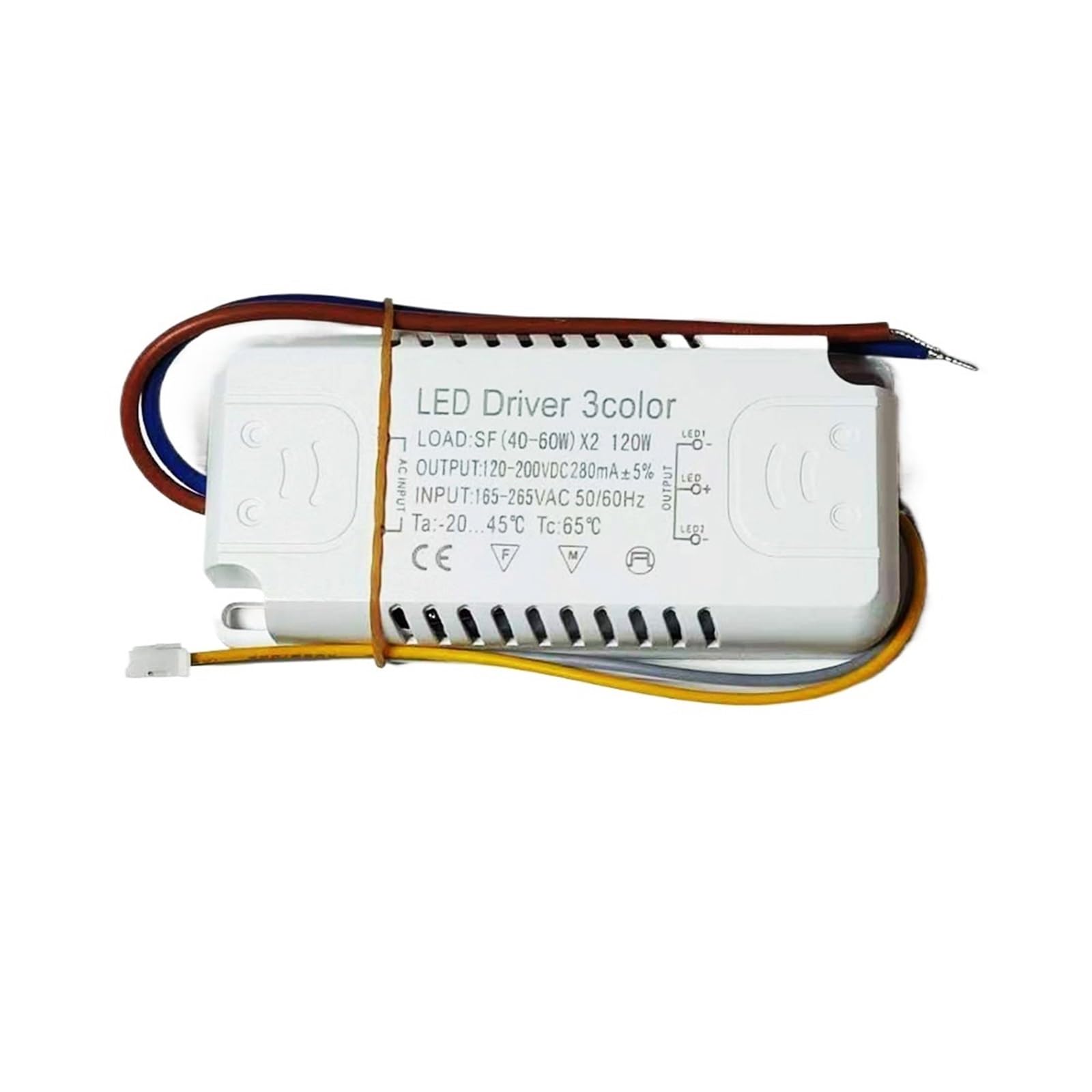 FCARUMIQP Constant Current LED Driver 3colors 12-80W Adapter for Power Supply AC 165-265V Unit Lighting for Strips-2((40-60W)-2)