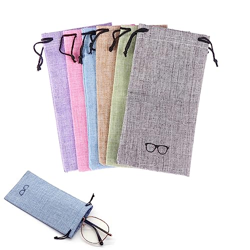 Bolsas para Gafas, Bolsas Gafas de Sol, Suave Estuche Gafas Almacenaje, Funda Gafas de Sol, Portátil Estuche para Gafas de Sol, Bolsa de Almacenamiento de Anteojos para Protección y Almacenamiento