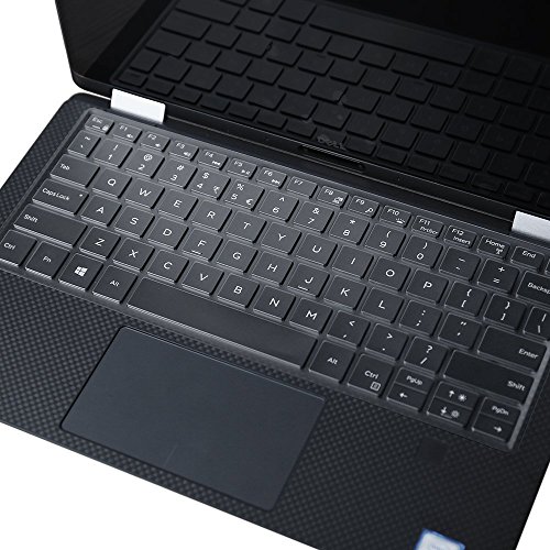 Leze - Ultra Thin Clear Keyboard Cover Skin for Dell XPS 13 9365 9370 9380 13.3-Inch 2 in 1 Ultrabook Laptop - TPU Leze - Ultra Thin Clear Keyboard Cover Skin for Dell XPS 13 9365 9370 9380 13.3-Inch 2 in 1 Ultrabook Laptop - TPU