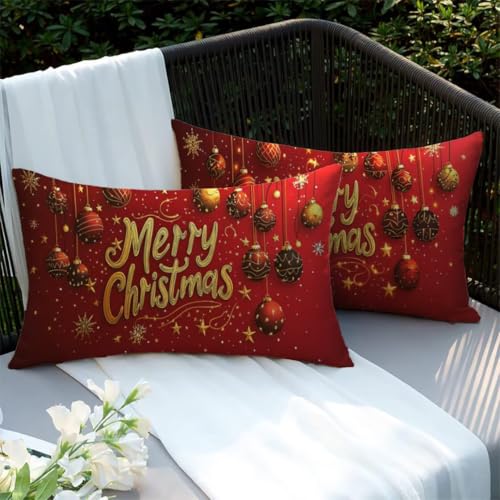 Housse coussin en lin imperméable rouge de qualité pour canapé