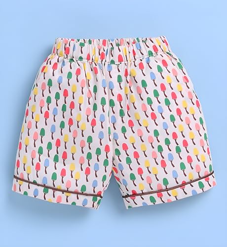 Image of Toonyport Kids Cotton Print Pyjama Set, Short Sleeve Shirt with Shorts