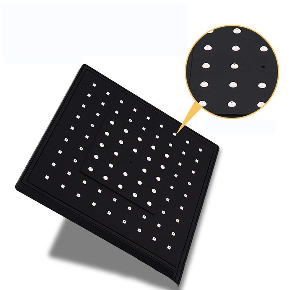 Juego de Grifo Mezclador de latón con inversor de caída de Lluvia y Rosa Negra para baño Antiguo, Kit de Sistema de válvula de Brazo de Ducha de Mano