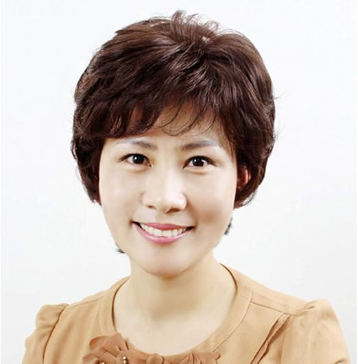 41 割引大きい割引 中高年のウィッグショートヘアショートカーリーヘア白髪のお母さんを覆うふわふわの頭頂部交換ピース本物のヘアウィッグセット ウィッグ つけ毛 バッグ 雑貨 Urbanfarminginstitute Org