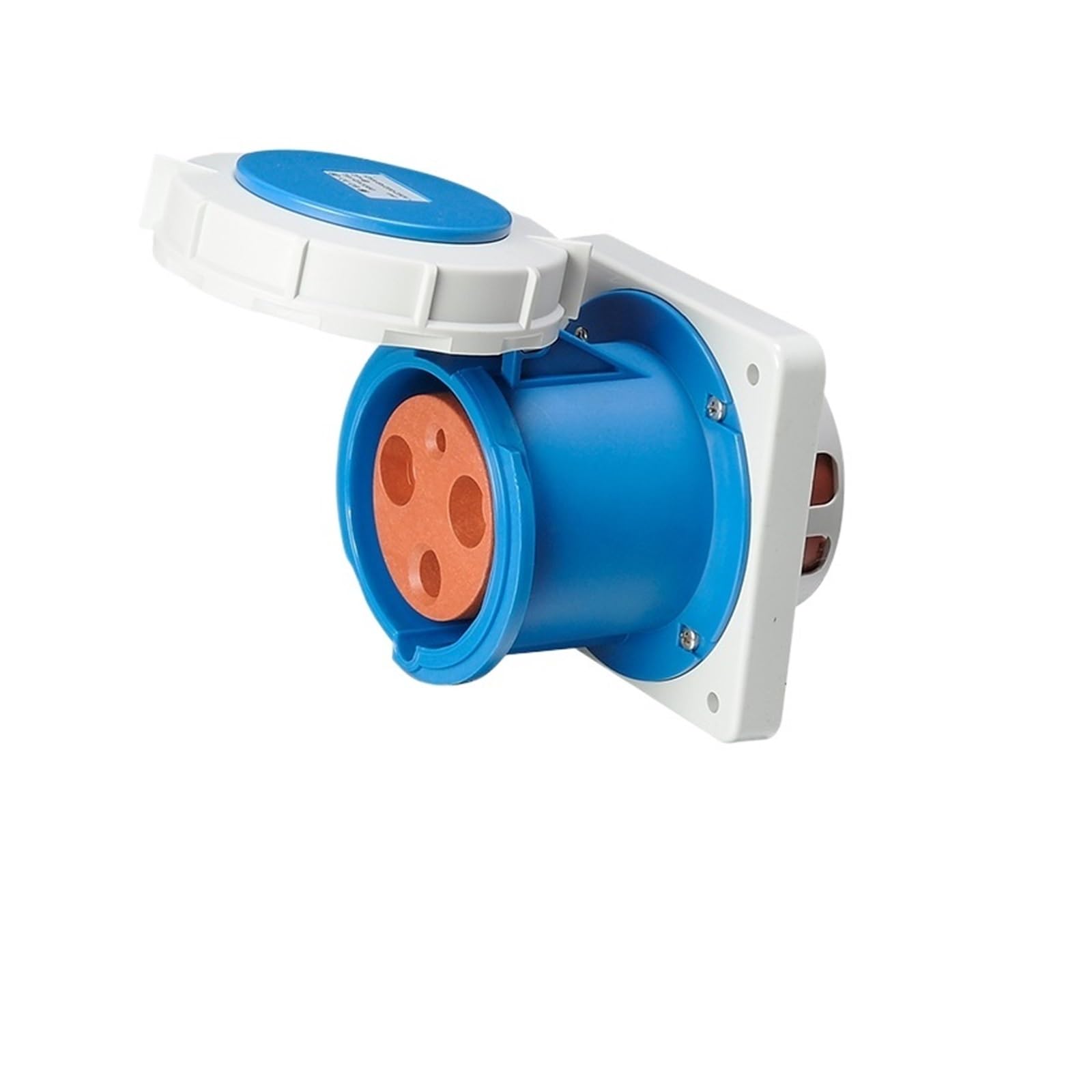 IP67 Industrial y Conector de zócalo trifásico 3 núcleos 4P5 Agujero 63A/125A Impermeable no a Prueba explosiones(3P125A IP67 Concealed GP3380)