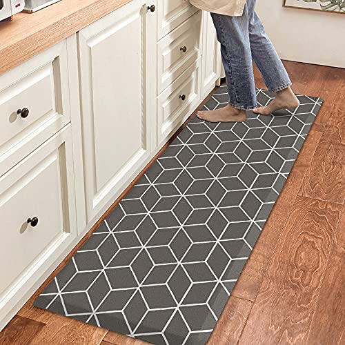 Kitchen Mat Cushioned Anti-Fatigue Kitchen Rug,17.3 x 59.8 ,Non Slip Waterproof Floor Comfort Mat for Kitchen, Floor Home, Office, Sink, Laundry,Living Room