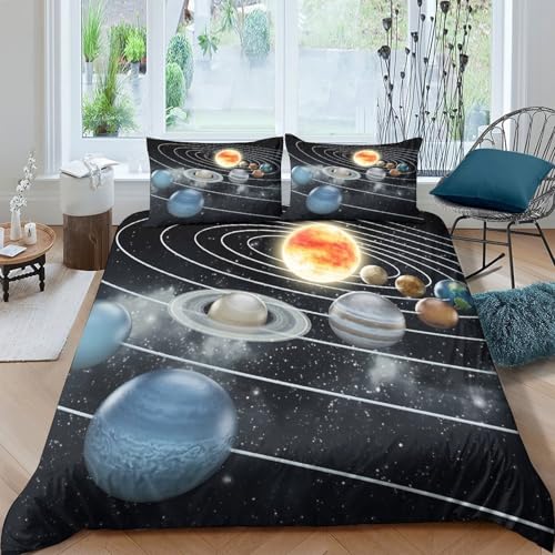 Ensemble de literie microfobre résistante space anti-plis ado