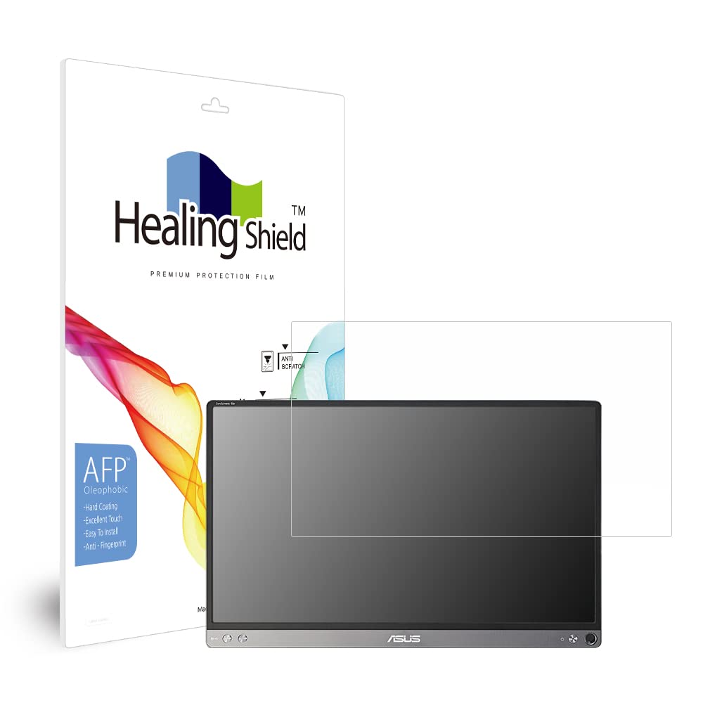Muellery Healingshield Screen Protector Oleophobic AFP Clear Film Compatible with ASUS ZenScreen MB14AC Portable Monitor PHAF1536_Laptop