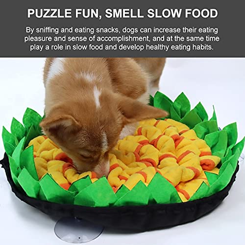 Schnüffelteppich für Hunde Hunde Lebensmittel Matte for Hunde Pet Slow Food Plate Pet Slow Feeder Training Schnüffeln Pad Interactive Dog Treat Puzzle Spiel Spielzeug (Color : Green)