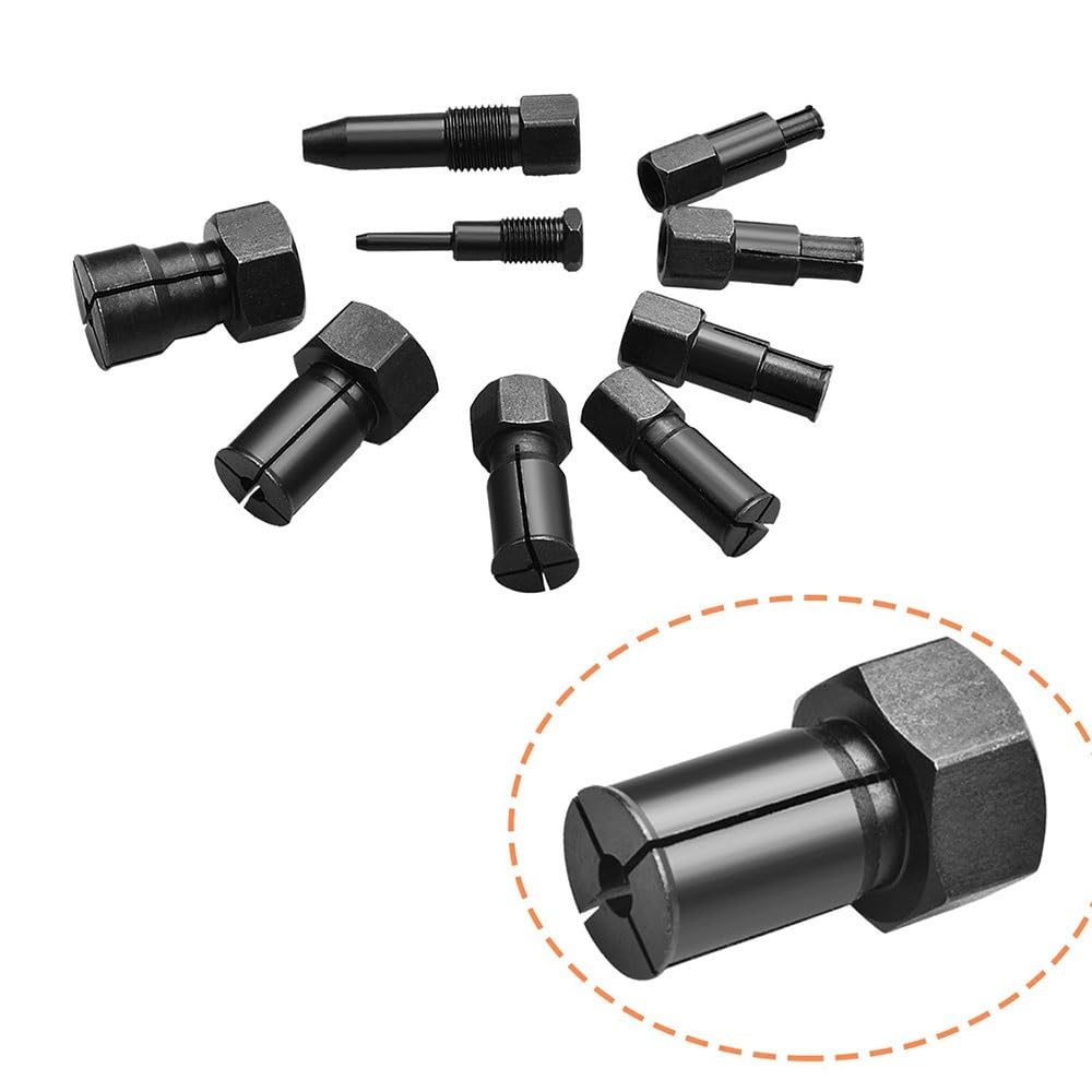 Extractor de Volante Motor Extractor de cojinetes práctico, Herramienta de extracción de cojinetes de Motocicleta con Caja, Kits de Extractor de cojinetes internos, 10 Uds.