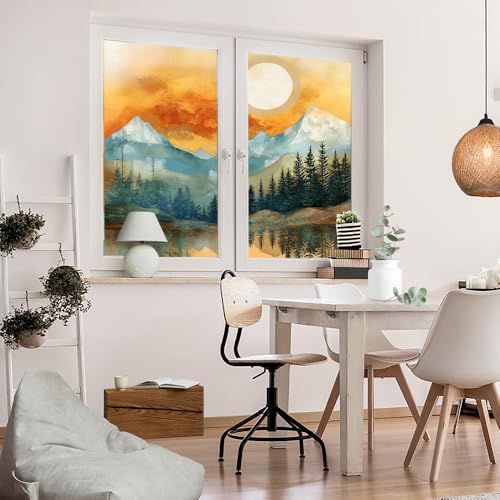 Vinilo decorativo para ventana privacidad 23.6x35.4 pulg x2 pcs miniatura 5