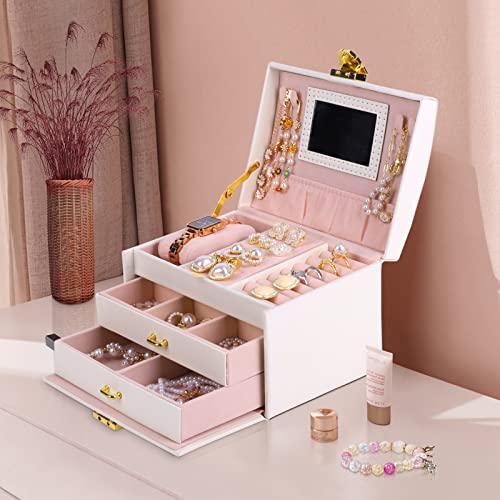 Pretty Comy JEWELRY BOX FOR GIRLS 3 LAYER Jewelry Box For Girls Women thumb #1