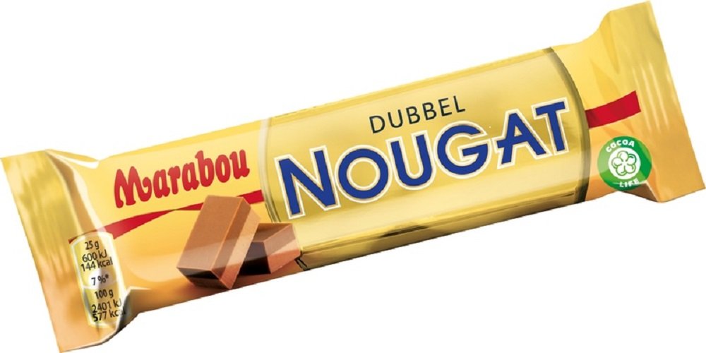 21 Bars x 50g of Marabou Dubbel Nougat - Double Nougat - Original - Swedish - Milk Chocolate
