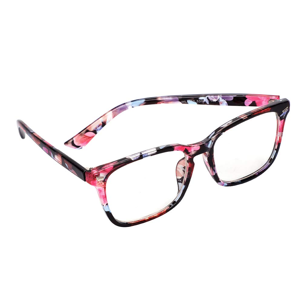 Retro Reading Eyeglasses Non-prescription Plastic Eyeglasses Frame with 0 Magnification Clear Lenses Comfort Spring Hinges Vintage Spectacles Stylish Plain Eyewear Reader for Men Women All Types Faces
