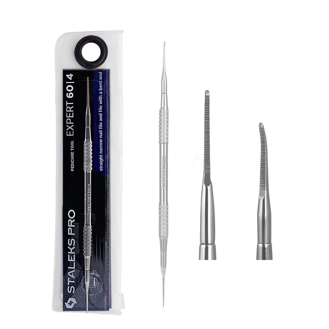 Staleks Silver Pro Pe-60/4 Pedicure Pusher - Two Prong Saw Curette