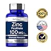 Zinc-Picolinate-100mg-180-Capsules-High-Potency-Non-GMO-Gluten-Free-Zinc-Supplement-by-Horbaach Zinc Picolinate 100mg | 180 Capsules | High Potency | Non-GMO, Gluten Free | Zinc Supplement | by Horbaach