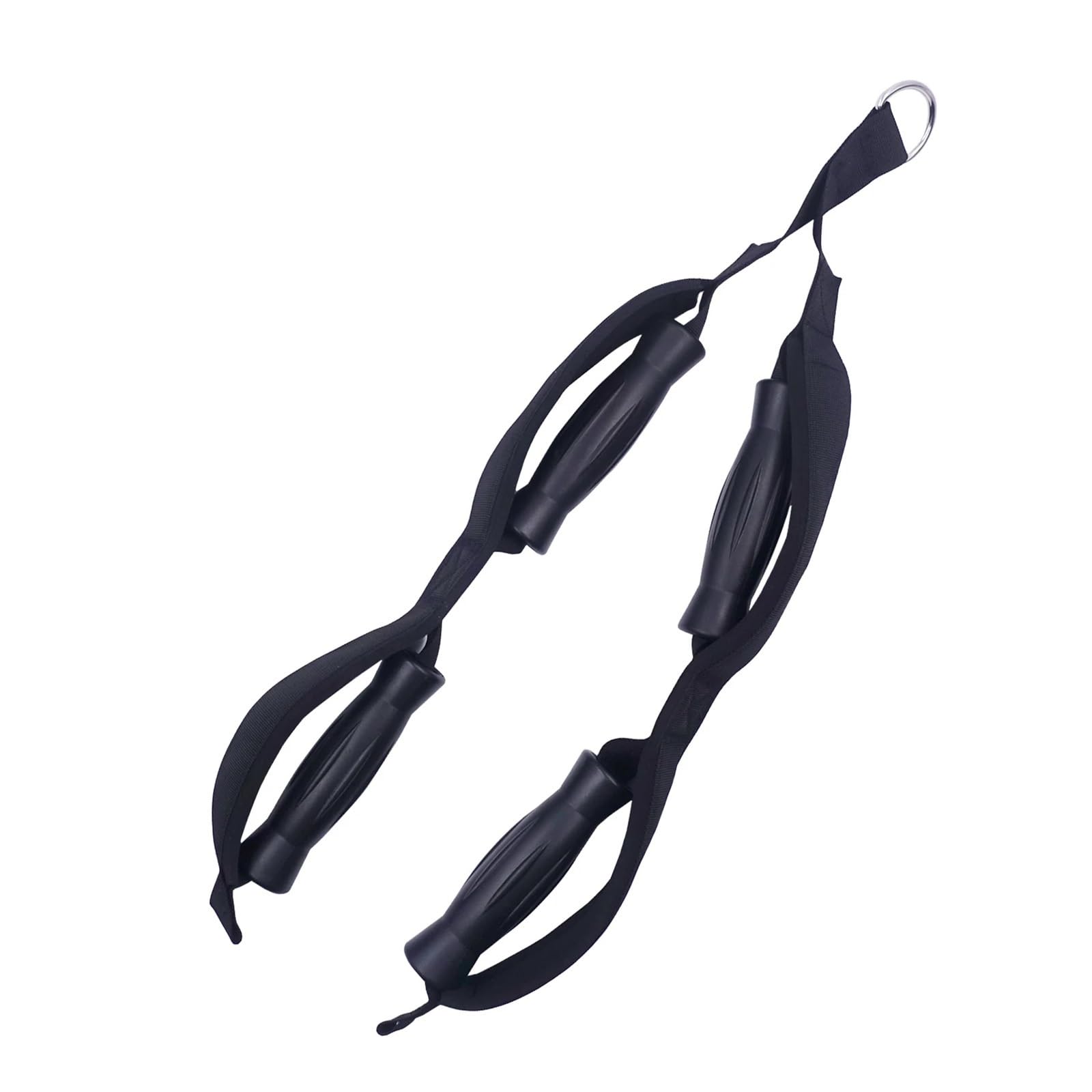 Corda per Tricipiti a Cavo Corda for tricipiti con 2 Set di Maniglie for Attacco Macchina Via Cavo, Attrezzatura for Esercizi Allenamento rafforzamento